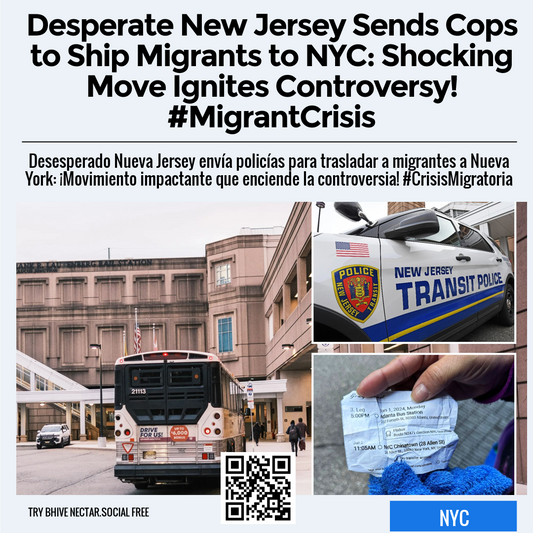 Desperate New Jersey Sends Cops to Ship Migrants to NYC: Shocking Move Ignites Controversy! #MigrantCrisis