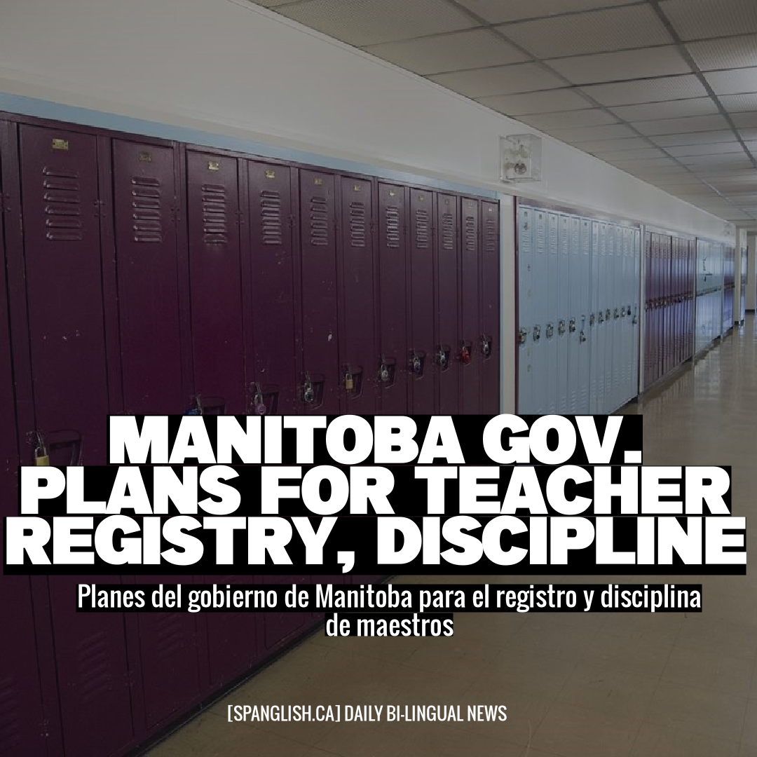 Manitoba Gov. Plans for Teacher Registry, Discipline