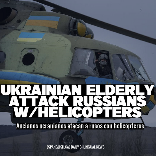 Ukrainian Elderly Attack Russians w/Helicopters