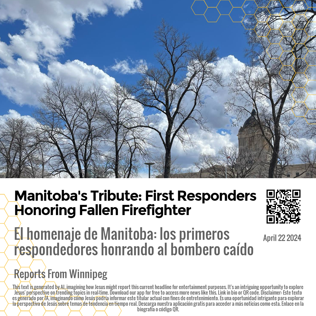 Manitoba's Tribute: First Responders Honoring Fallen Firefighter