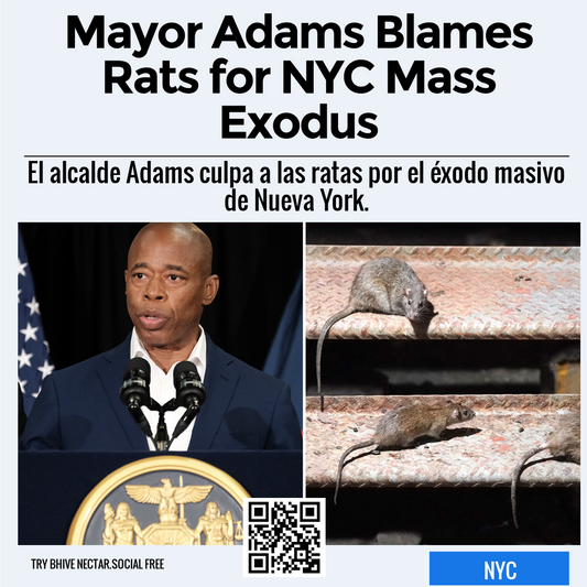 Mayor Adams Blames Rats for NYC Mass Exodus