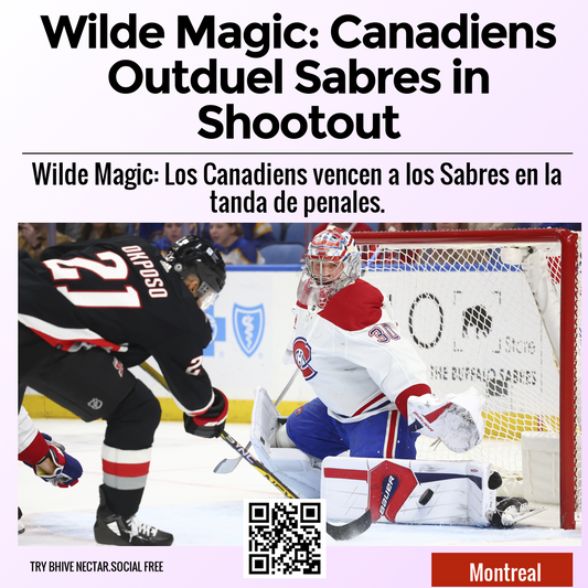 Wilde Magic: Canadiens Outduel Sabres in Shootout