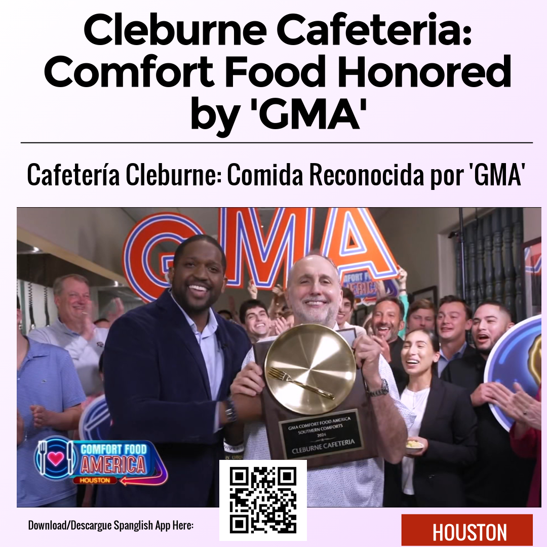 Cleburne Cafeteria: Comfort Food Honored by 'GMA'