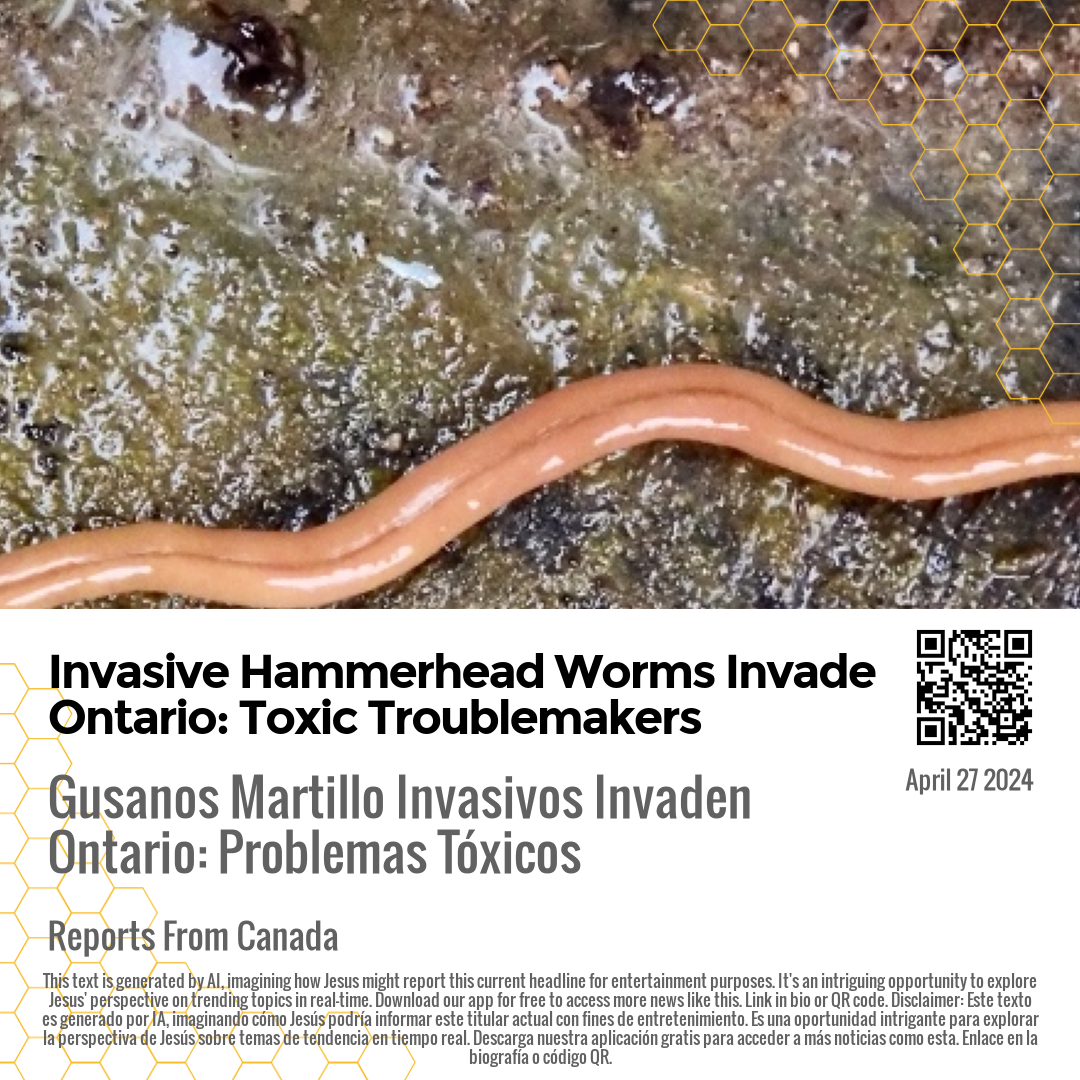 Invasive Hammerhead Worms Invade Ontario: Toxic Troublemakers