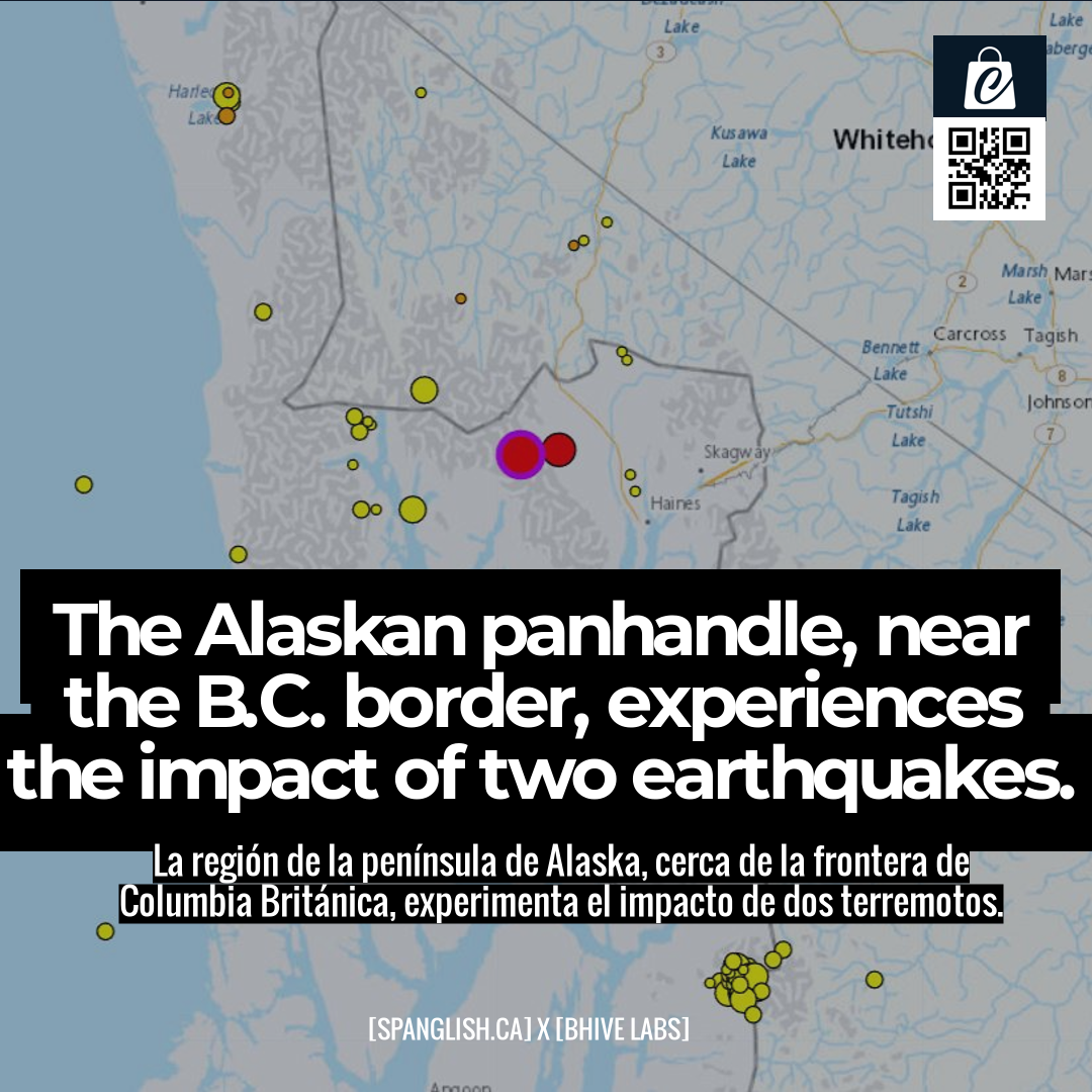 The Alaskan panhandle, near the B.C. border, experiences the impact of two earthquakes.