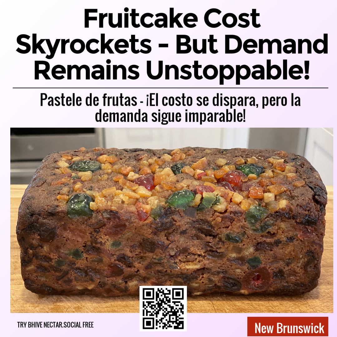 Fruitcake Cost Skyrockets - But Demand Remains Unstoppable!