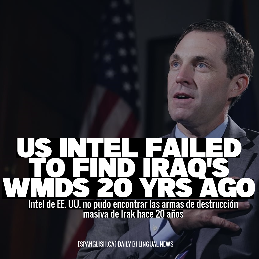 US Intel Failed to Find Iraq's WMDs 20 Yrs Ago