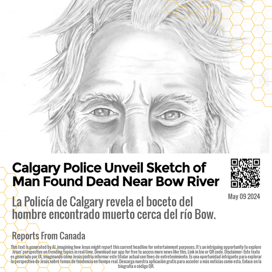 Calgary Police Unveil Sketch of Man Found Dead Near Bow River