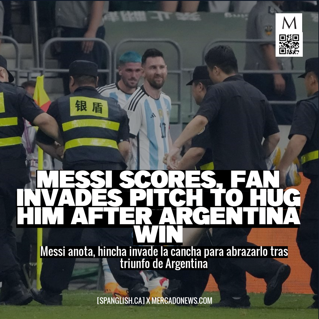 Messi Scores, Fan Invades Pitch to Hug Him After Argentina Win