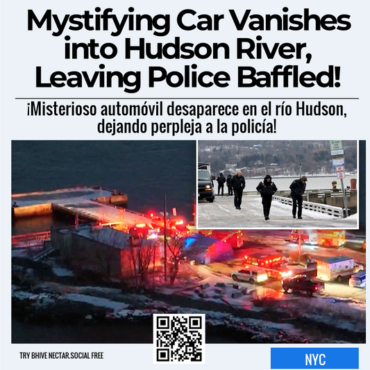 Mystifying Car Vanishes into Hudson River, Leaving Police Baffled!