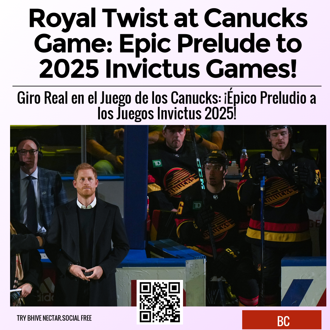 Royal Twist at Canucks Game: Epic Prelude to 2025 Invictus Games!