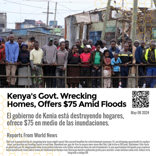 Kenya's Govt. Wrecking Homes, Offers $75 Amid Floods
