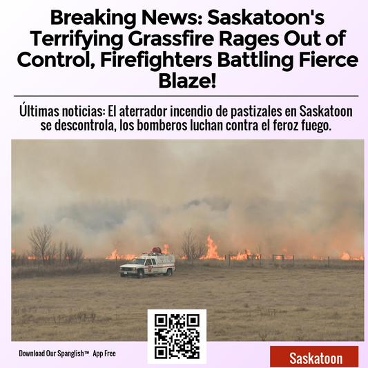 Breaking News: Saskatoon's Terrifying Grassfire Rages Out of Control, Firefighters Battling Fierce Blaze!