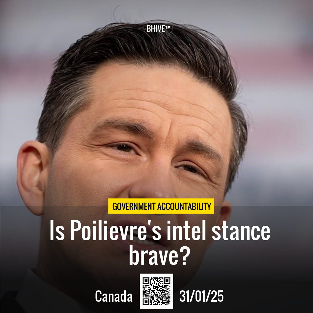 Is Poilievre's intel stance brave?