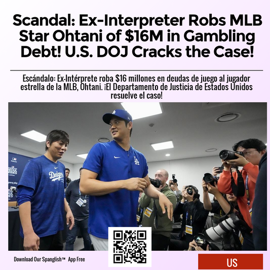 Scandal: Ex-Interpreter Robs MLB Star Ohtani of $16M in Gambling Debt! U.S. DOJ Cracks the Case!