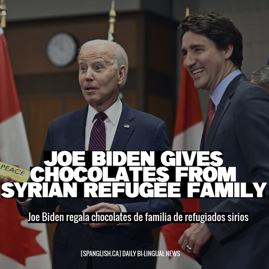 Joe Biden Gives Chocolates from Syrian Refugee Family