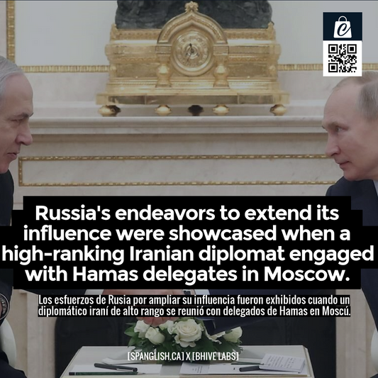 Russia's endeavors to extend its influence were showcased when a high-ranking Iranian diplomat engaged with Hamas delegates in Moscow.