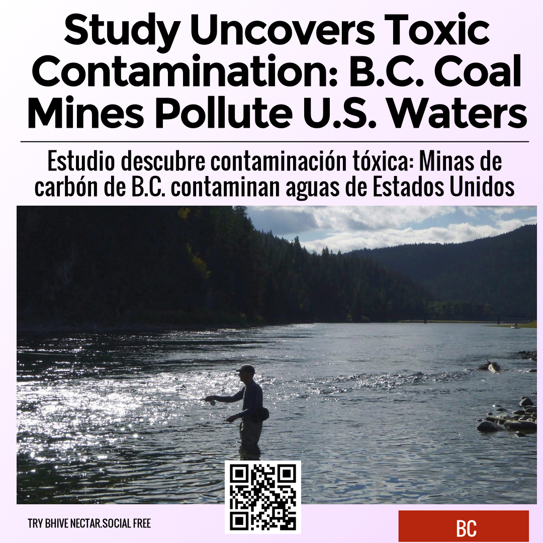 Study Uncovers Toxic Contamination: B.C. Coal Mines Pollute U.S. Waters