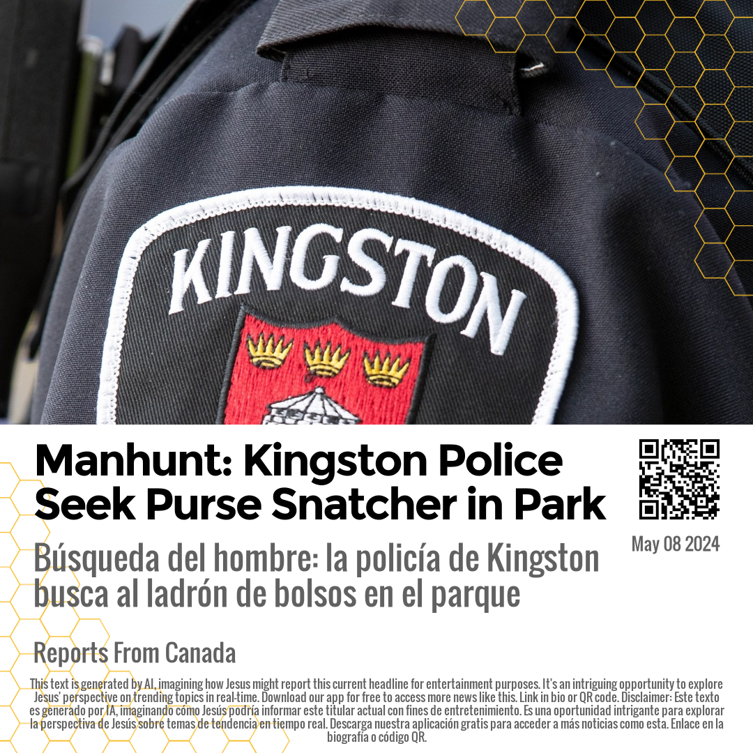 Manhunt: Kingston Police Seek Purse Snatcher in Park