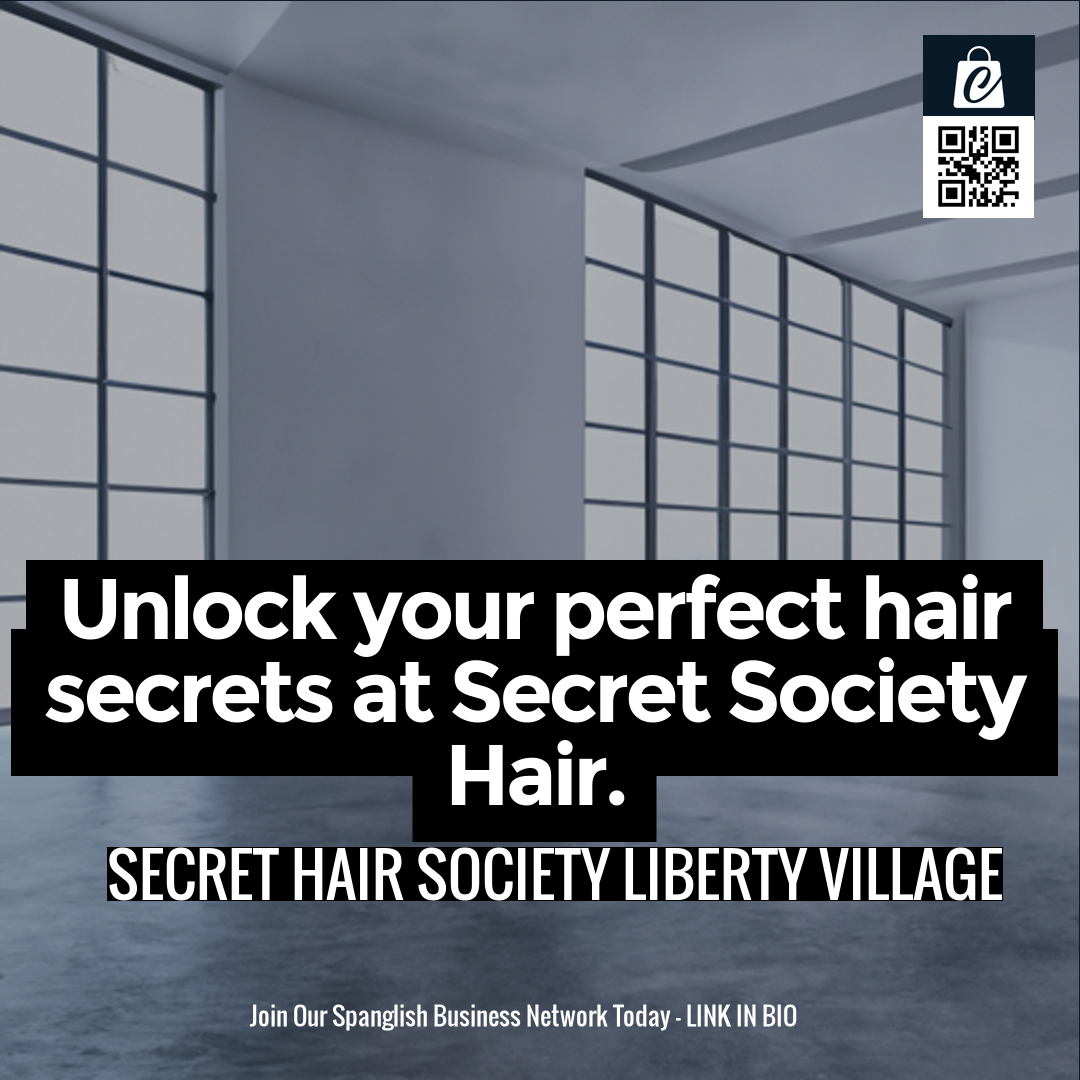 Unlock your perfect hair secrets at Secret Society Hair.