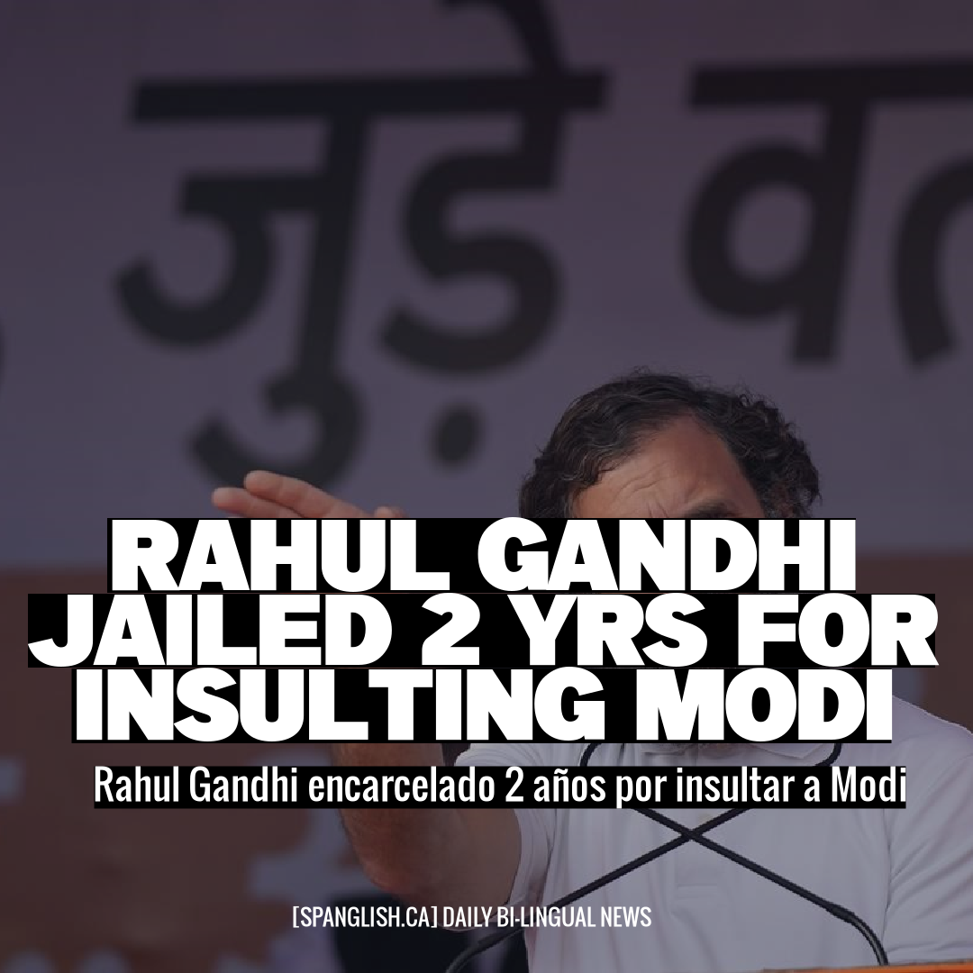 Rahul Gandhi Jailed 2 Yrs for Insulting Modi