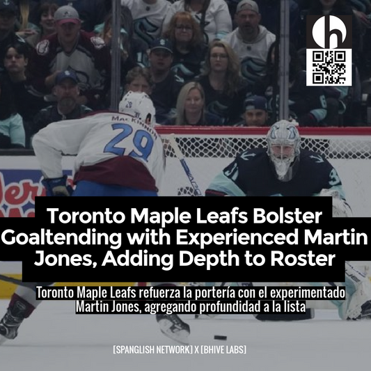 Toronto Maple Leafs Bolster Goaltending with Experienced Martin Jones, Adding Depth to Roster