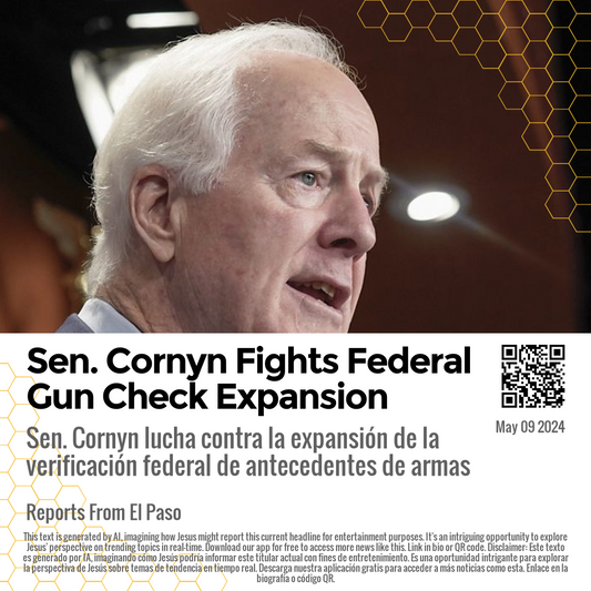 Sen. Cornyn Fights Federal Gun Check Expansion