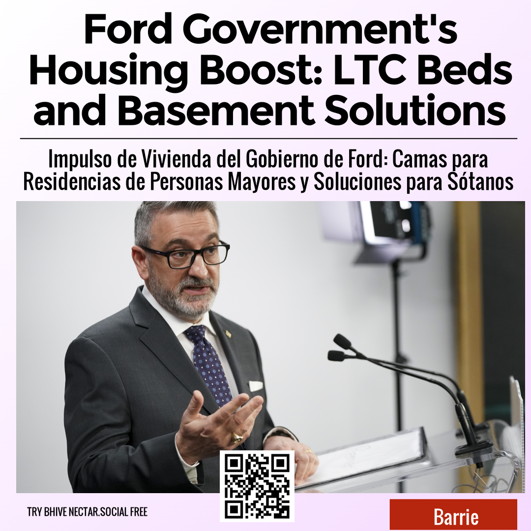 Ford Government's Housing Boost: LTC Beds and Basement Solutions