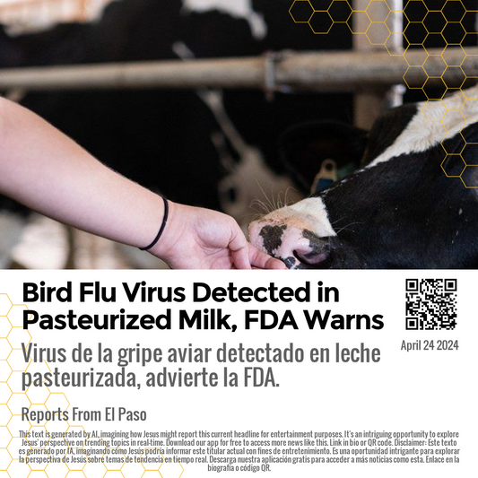 Bird Flu Virus Detected in Pasteurized Milk, FDA Warns