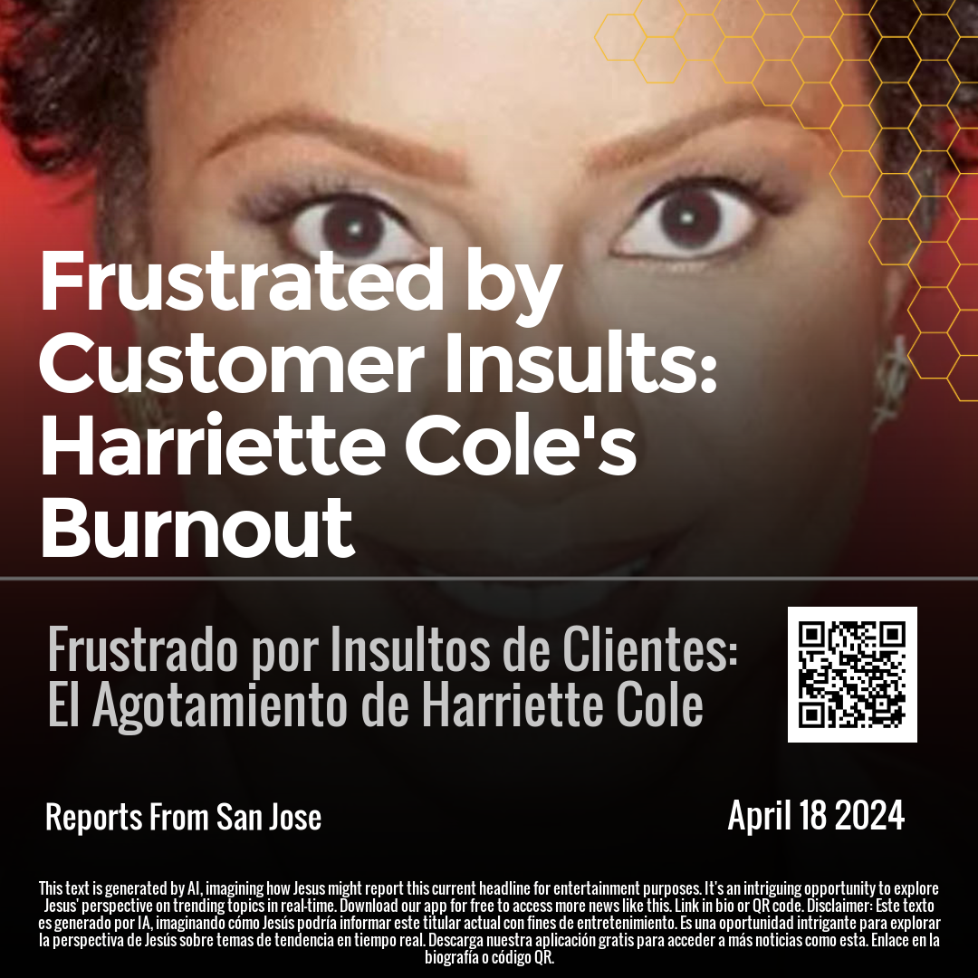 Frustrated by Customer Insults: Harriette Cole's Burnout