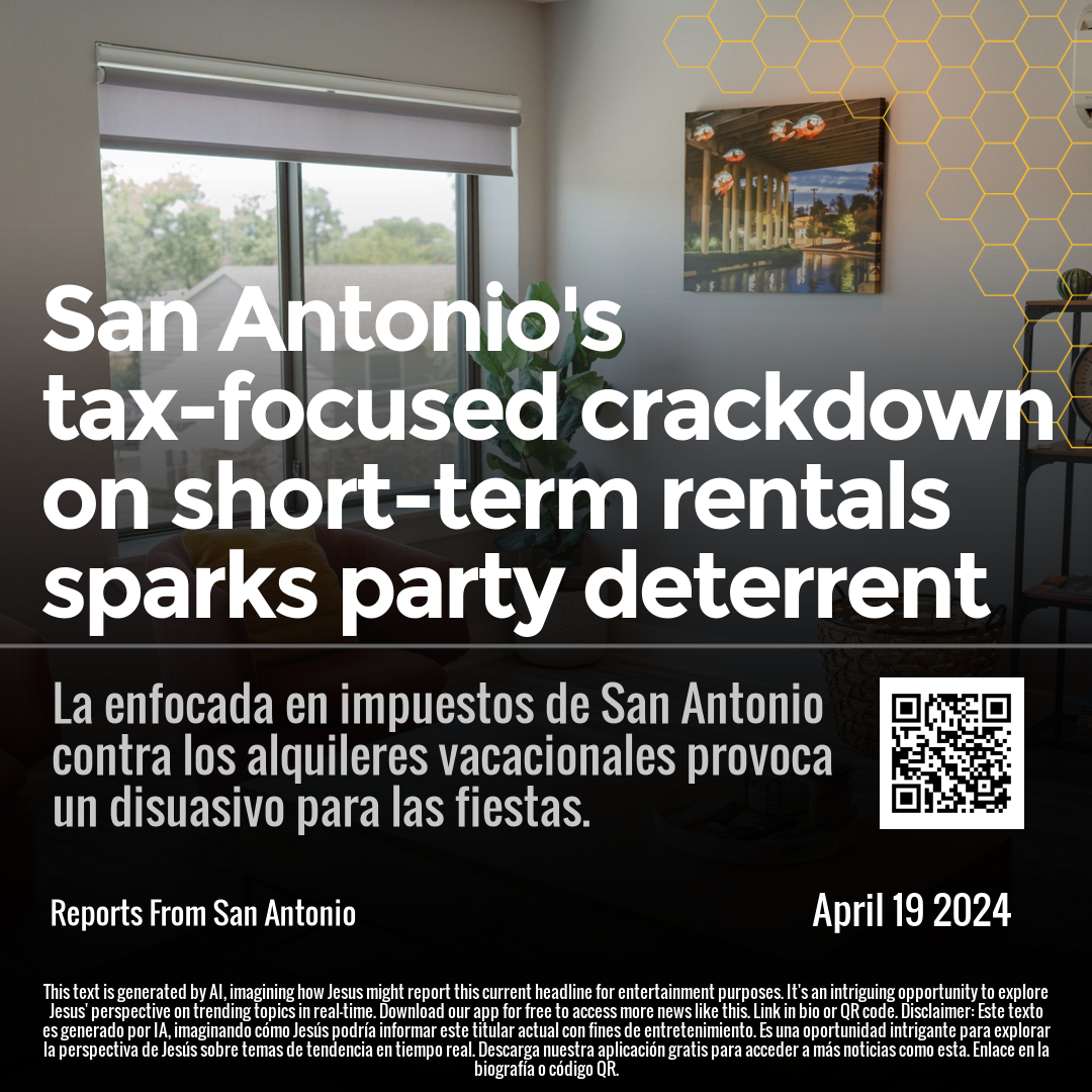 San Antonio's tax-focused crackdown on short-term rentals sparks party deterrent