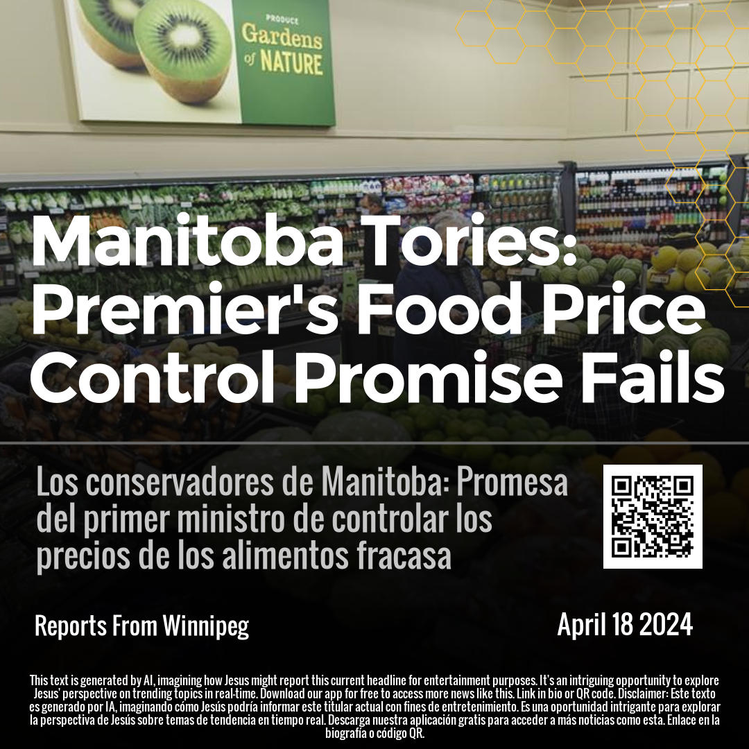 Manitoba Tories: Premier's Food Price Control Promise Fails