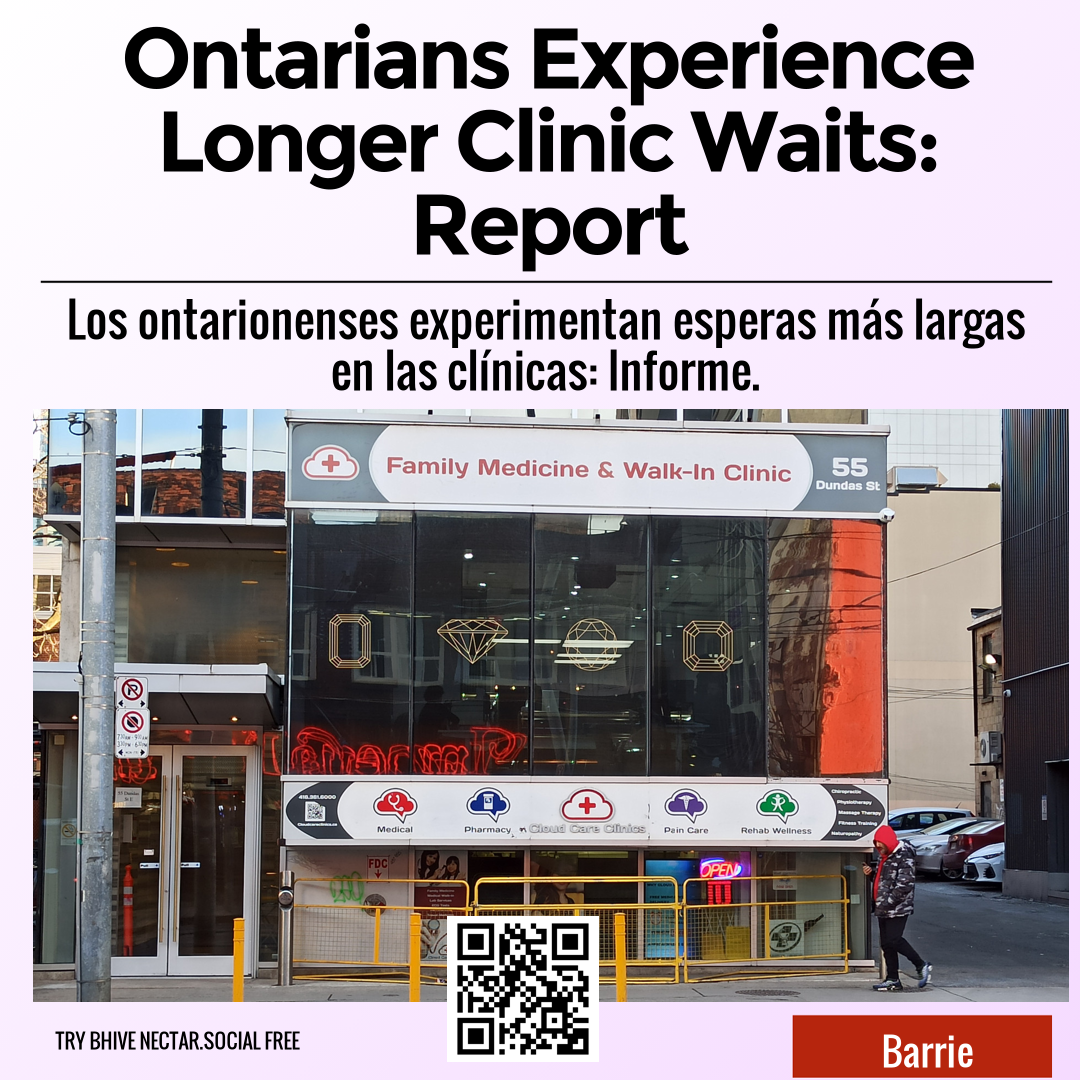 Ontarians Experience Longer Clinic Waits: Report