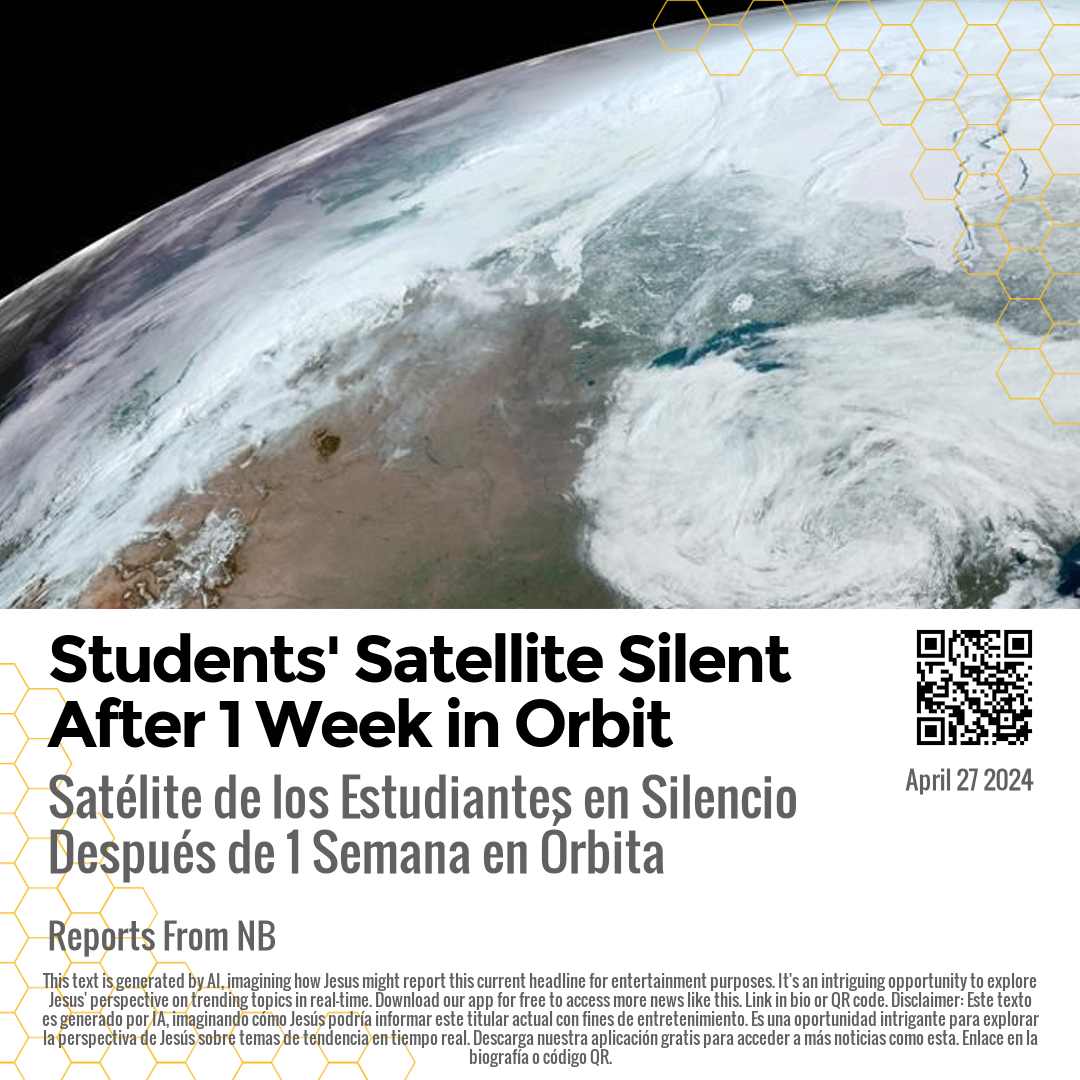 Students' Satellite Silent After 1 Week in Orbit