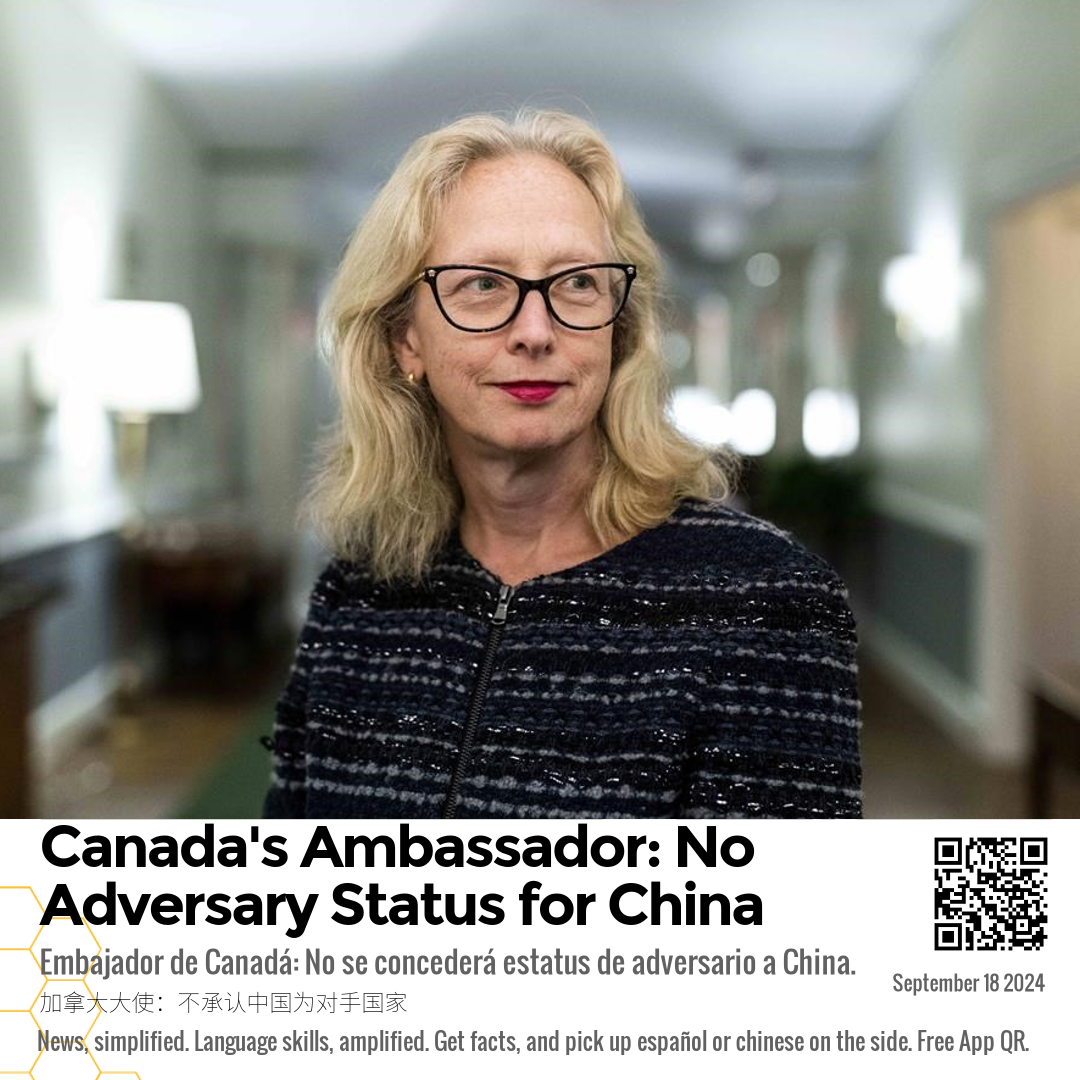 Canada's Ambassador: No Adversary Status for China