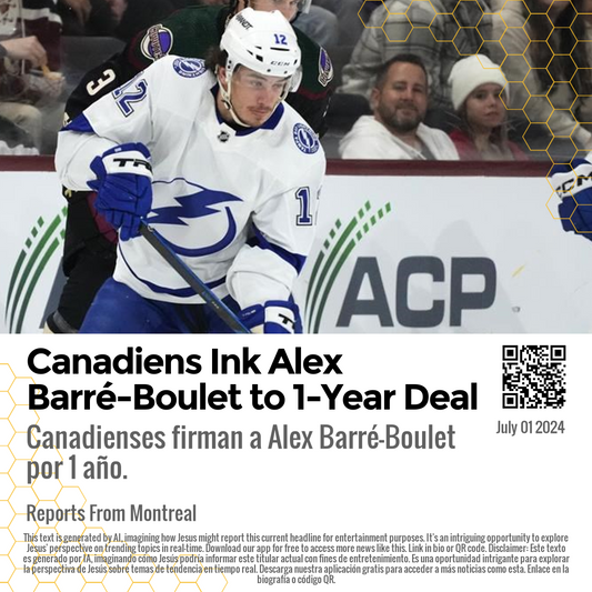 Canadiens Ink Alex Barré-Boulet to 1-Year Deal