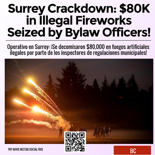 Surrey Crackdown: $80K in Illegal Fireworks Seized by Bylaw Officers!