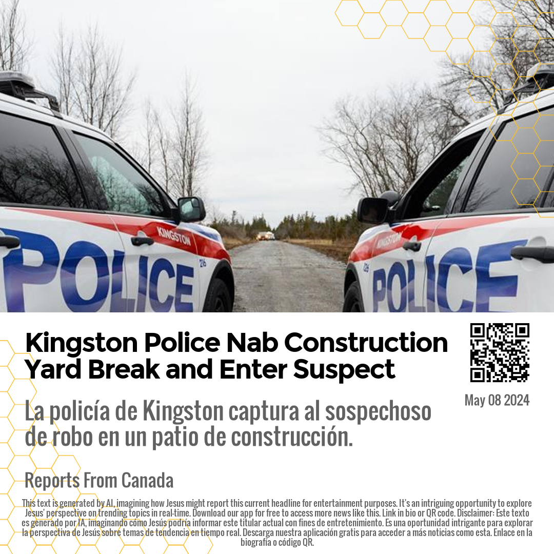 Kingston Police Nab Construction Yard Break and Enter Suspect