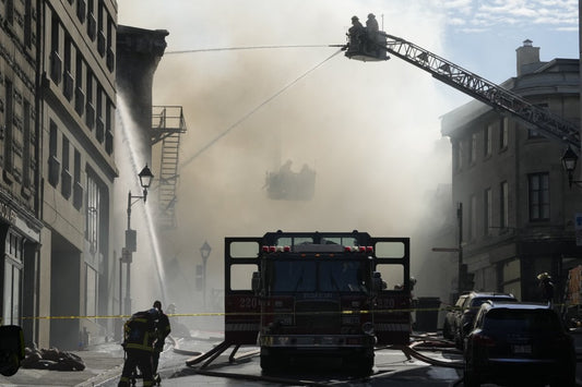 Giant Blaze Engulfs Historic Montreal Building, One Hospitalized