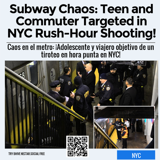 Subway Chaos: Teen and Commuter Targeted in NYC Rush-Hour Shooting!