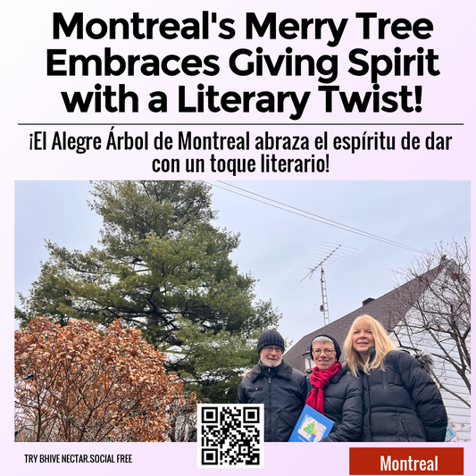 Montreal's Merry Tree Embraces Giving Spirit with a Literary Twist!