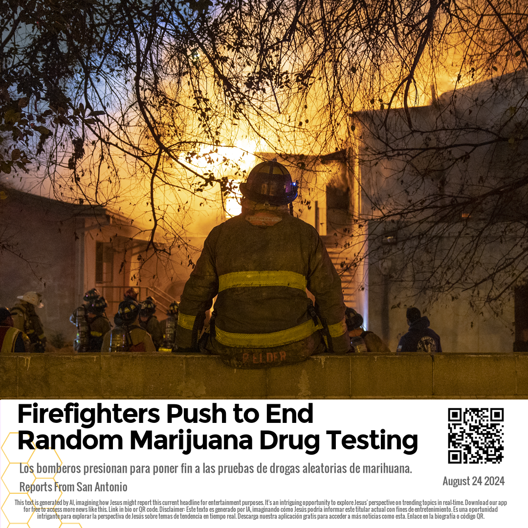 Firefighters Push to End Random Marijuana Drug Testing