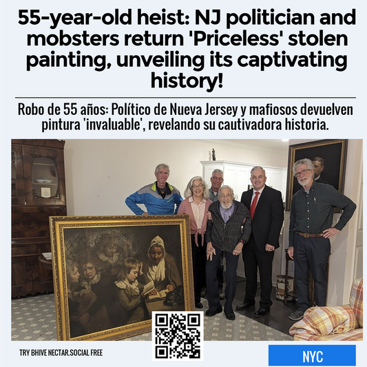 55-year-old heist: NJ politician and mobsters return 'Priceless' stolen painting, unveiling its captivating history!