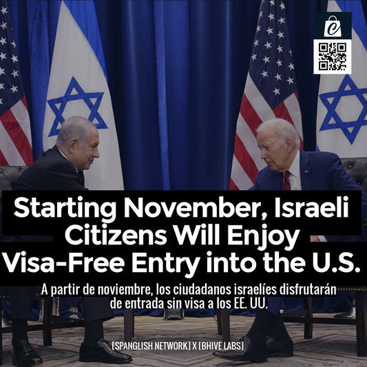 Starting November, Israeli Citizens Will Enjoy Visa-Free Entry into the U.S.