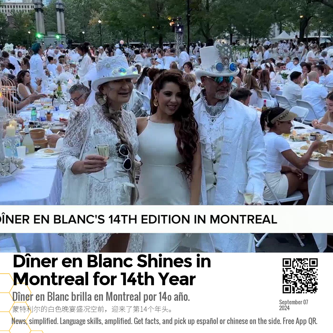 Dîner en Blanc Shines in Montreal for 14th Year