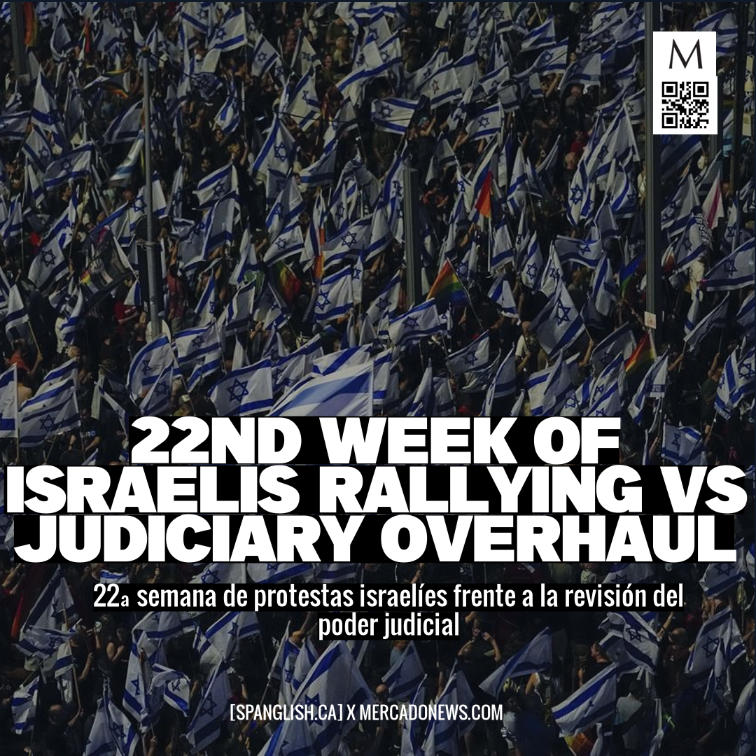 22nd Week of Israelis rallying vs Judiciary Overhaul