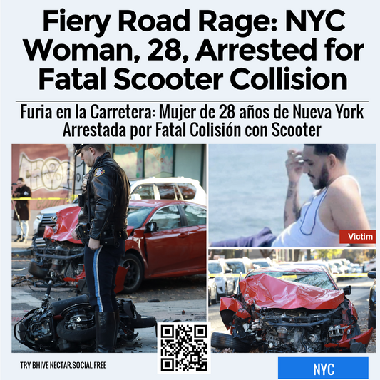 Fiery Road Rage: NYC Woman, 28, Arrested for Fatal Scooter Collision