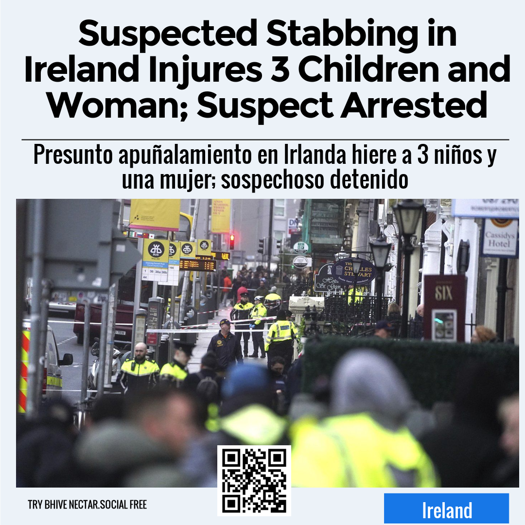 Suspected Stabbing in Ireland Injures 3 Children and Woman; Suspect Arrested