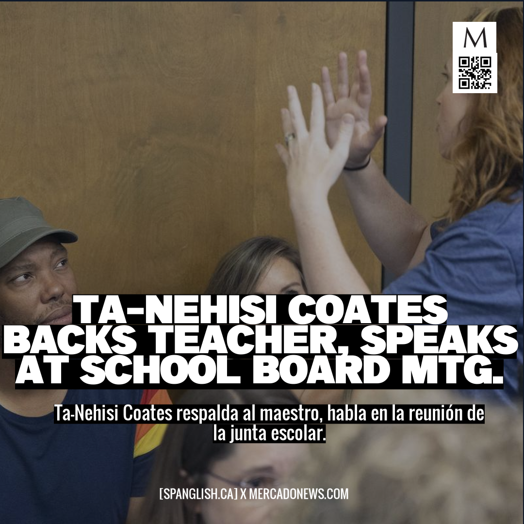 Ta-Nehisi Coates Backs Teacher, Speaks at School Board Mtg.