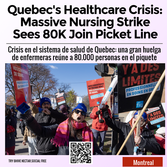 Quebec's Healthcare Crisis: Massive Nursing Strike Sees 80K Join Picket Line